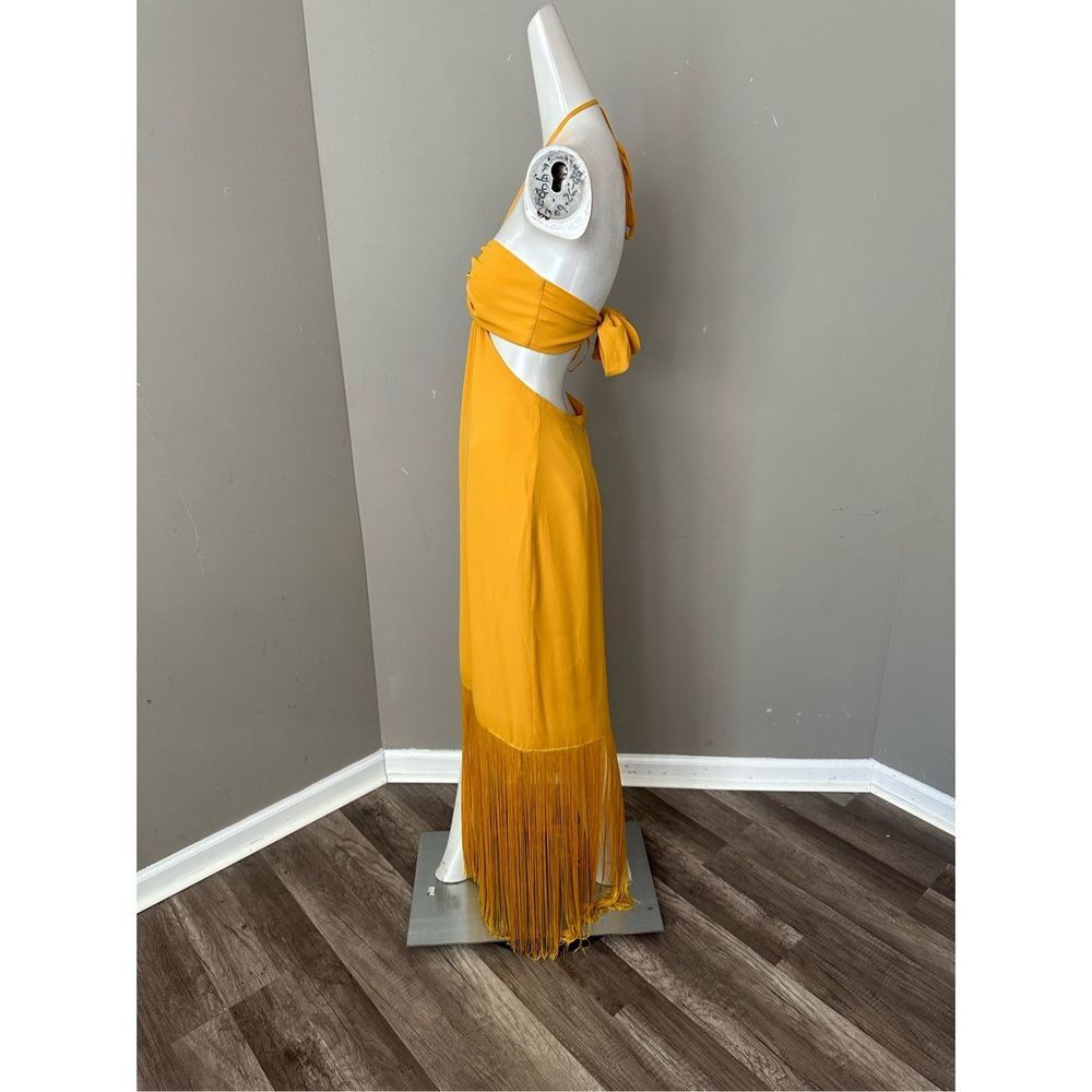 No Pise La Grama Arrecife Cut Out Fringe-Trim Maxi Dress - Picture 9 of 11